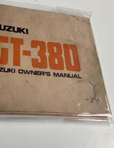 Suzuki owner's manual GT-380