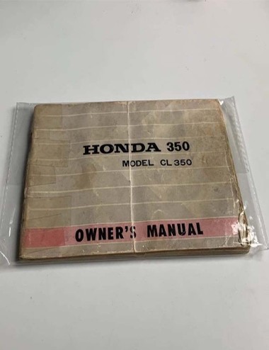 Owner's manual Honda 350...