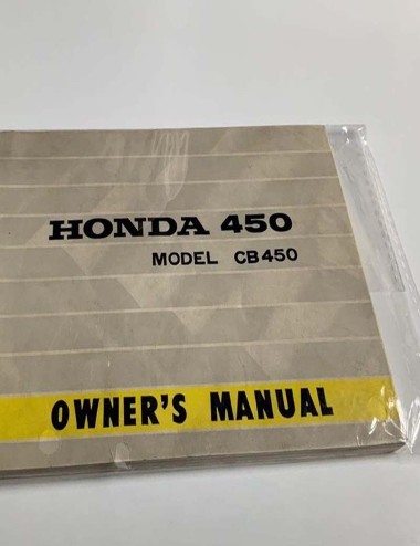 Owner's manual HONDA 450...