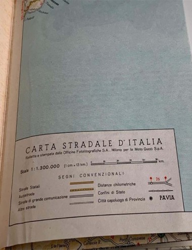Carta stradale d'Italia...